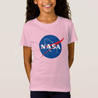 Iconic NASA Girls’ Premium Celestial Pink T-Shirt