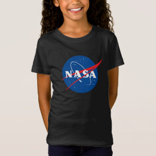 Iconic NASA Girls’ Premium Eclipse Black T-Shirt