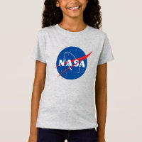 Iconic NASA Girls’ Premium Mercury Grey T-Shirt
