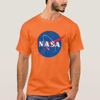Iconic NASA Heavy Cotton T-Shirt (Launch Orange)