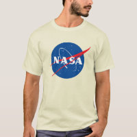 Iconic NASA Heavy Cotton T-Shirt (Pluto Cream)
