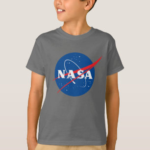 Iconic NASA Kids’ Dark Side Grey T-Shirt (XS–XL)