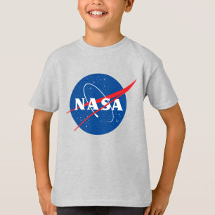Iconic NASA Kids’ Mercury Grey T-Shirt (XS–XL)