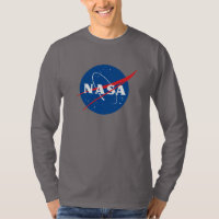 Iconic NASA Long Sleeve T-Shirt (Dark Side Grey)