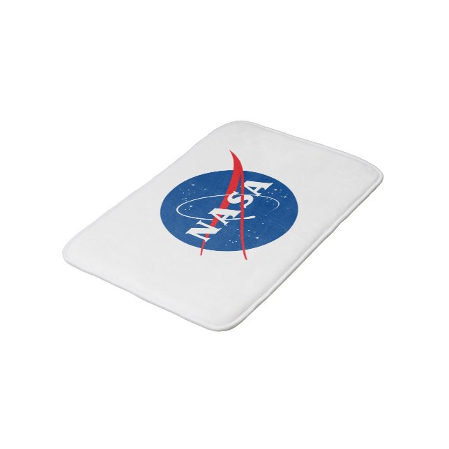 Iconic NASA Small Bath Mat (Rocket White) (Angled)