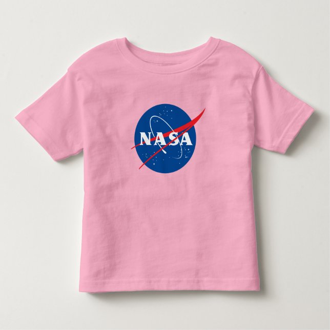Iconic NASA Toddler T-Shirt (Celestial Pink) (Front)