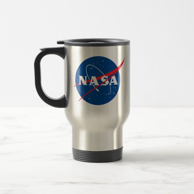 Iconic NASA Travel / Commuter Mug (Mercury Grey) (Left)