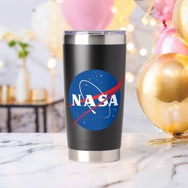 Iconic NASA Tumbler Water Bottle (Eclipse Black) (Bachelor Party (Rotated))