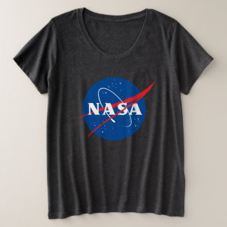Iconic NASA Women’s Plus T-Shirt (Meteorite Grey) Plus Size T-Shirt
