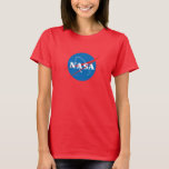 Iconic NASA Women’s Short Sleeve T-Shirt (Red)<br><div class="desc">This item features unquestionably the symbol of our times: the classic NASA Insignia. A bold symbol that, like NASA itself, knows no bounds. Instantly recognisable throughout the world, the NASA Insignia has long stood for progress, innovation, and the type of daring and audacity virtually unknown outside of space flight and...</div>