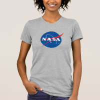 Iconic NASA Women’s Slim T-Shirt (Moon Grey)