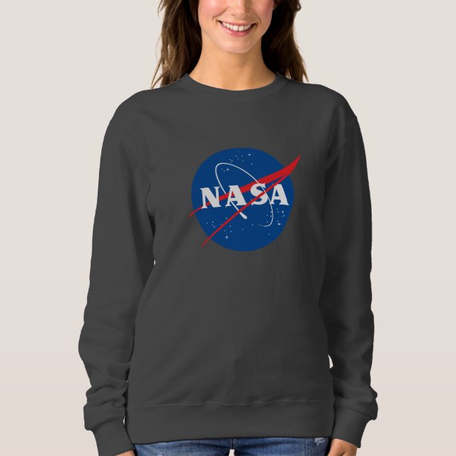 Iconic NASA Women’s Sweatshirt (Meteorite Grey) (Front)