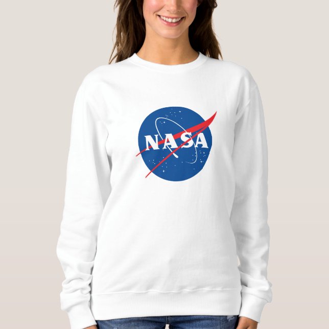 Iconic NASA Women’s Sweatshirt (Rocket White) (Front)