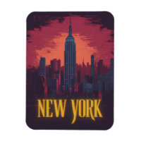 Iconic New York Cityscape – Nighttime Skyline