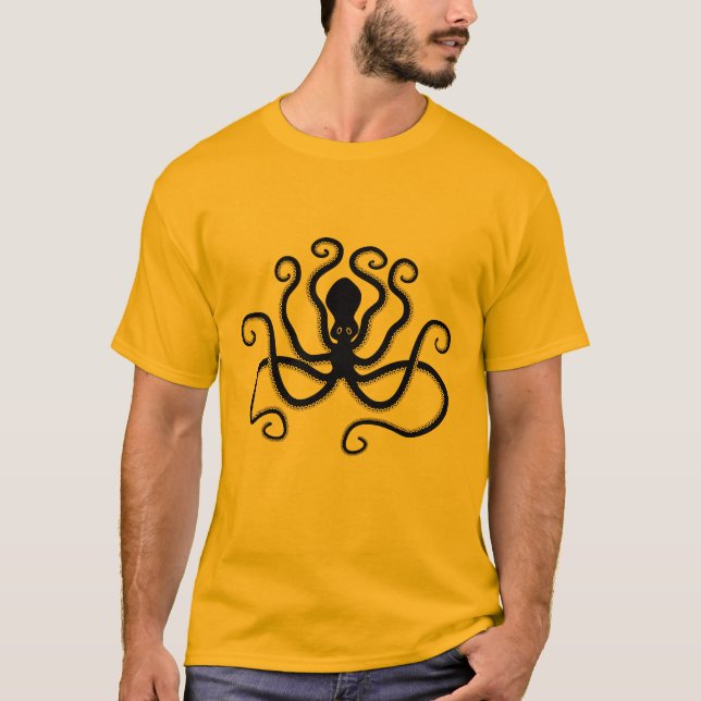 Iconic Octopus from Minoan Marine Style Pottery T-Shirt (Front)