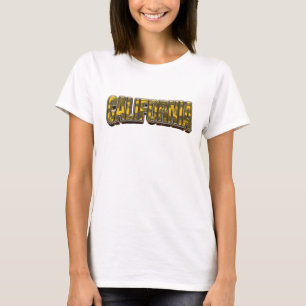 Iconic Orange CALIFORNIA 3D Text Art T-Shirt