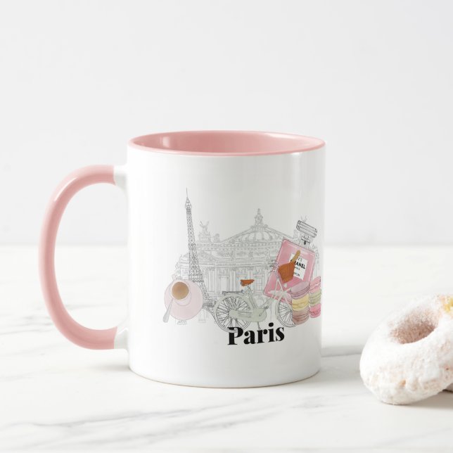 ICONIC PARIS MUG (With Donut)