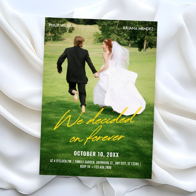 Iconic photo wedding invitation (Creator Uploaded)