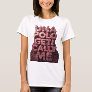 Iconic Pink UNA POLO GET CALL ME Graphic Design