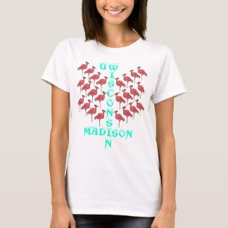 ICONIC PLASTIC FLAMINGOS & UW MADISON TEE