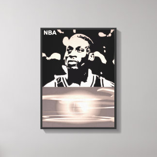 iconic player silhouette  canvas print