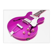 ICONIC PURPLE ELECTRIC GUITAR 10x14