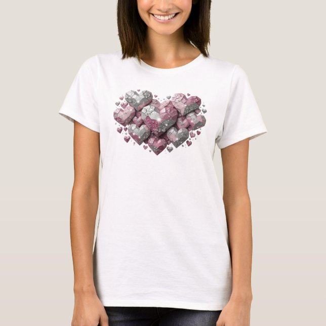 Iconic Red ABSTRACT ART Statement Tee (Front)