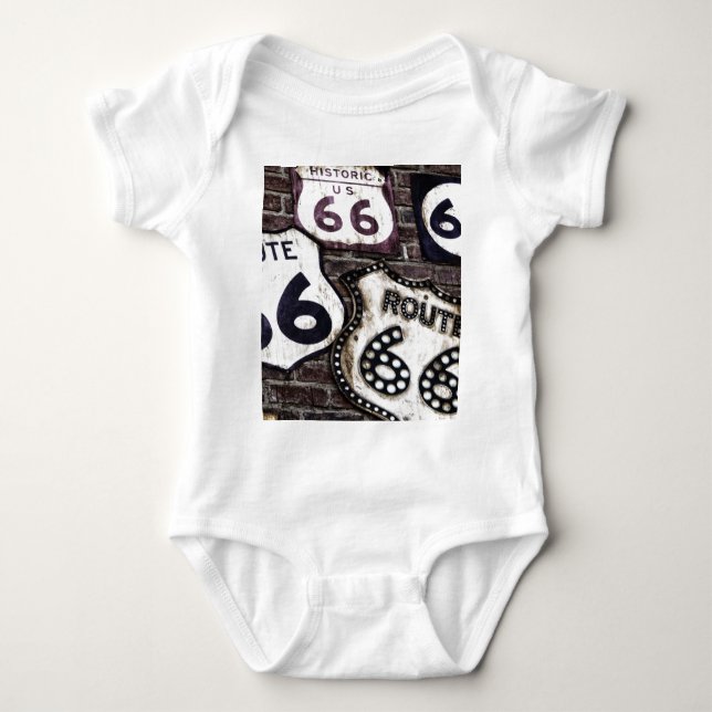 Iconic Route 66 Baby Bodysuit (Front)