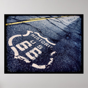 Iconic Route 66 Poster