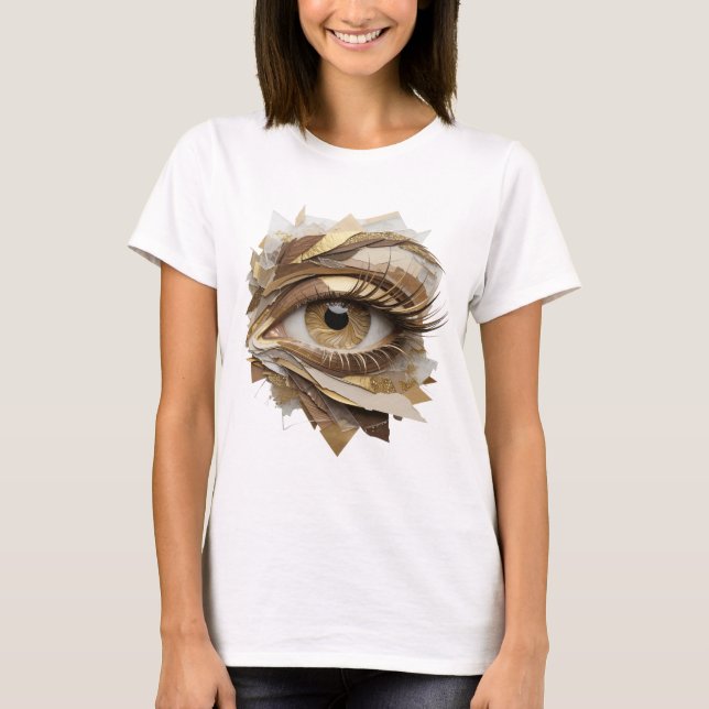 Iconic Silver ABSTRACT ART Abstract Design T-Shirt (Front)
