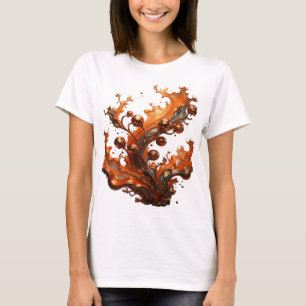 Iconic Silver ABSTRACT ART Fashion Print T-Shirt