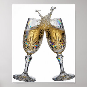 Iconic Silver CHEERS TO GOOD HEALTH Print