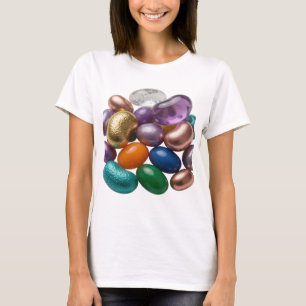 Iconic Silver GUMMY BEANS Artistic Motif T-Shirt