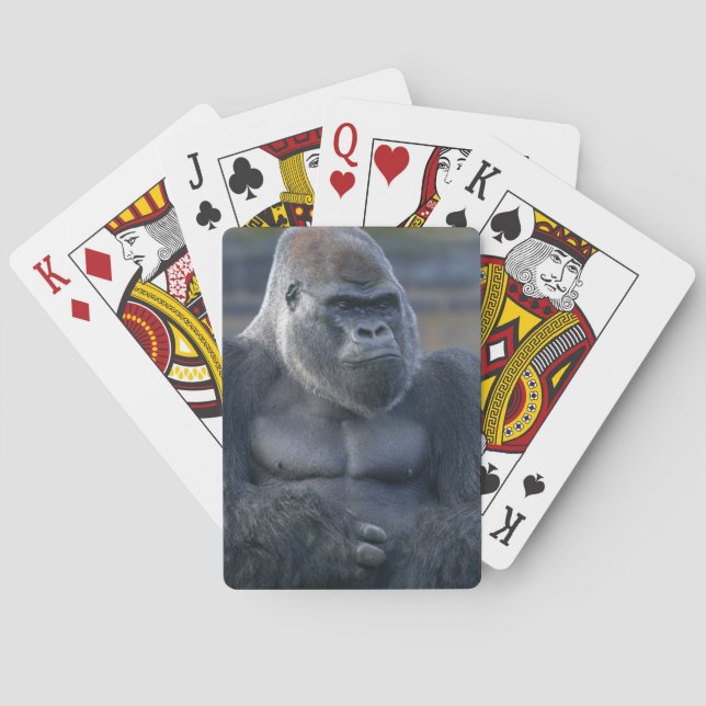 Iconic Silverback Oumbi Playing Cards (Back)