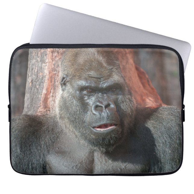 Iconic Silverback - Oumbi Unveiled Laptop Sleeve (Front)