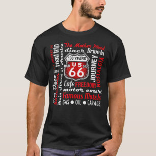 Iconic US Highway 66 100 Year Anniversary T-Shirt