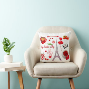 Iconic Valentine's Day Romantic Mona More Souvenir Cushion