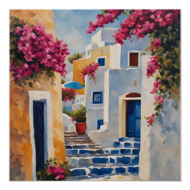 Iconic Views of Oia Poster (Front)