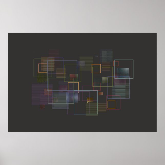 Iconography Data Art - Abstract Poster (Front)
