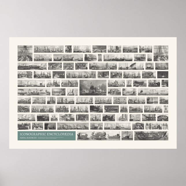 Iconography - Naval Sciences Scenes Poster (Front)