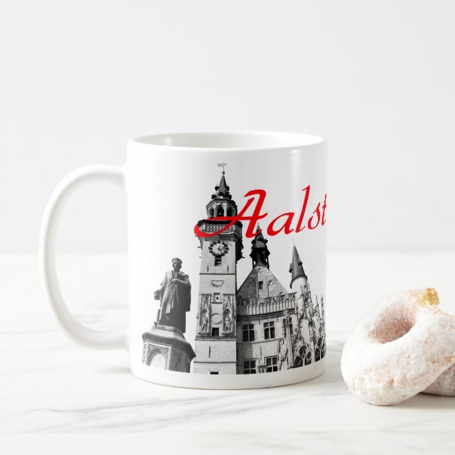 Icons of Aalst Souvenir Coffee Mug (With Donut)