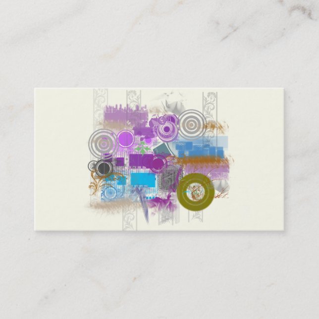 Icons - Retro Grunge - Business Profile Cards (Front)