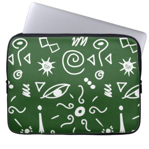 icons verde laptop sleeve