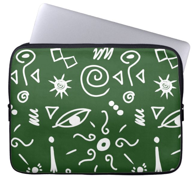 icons verde laptop sleeve (Front)