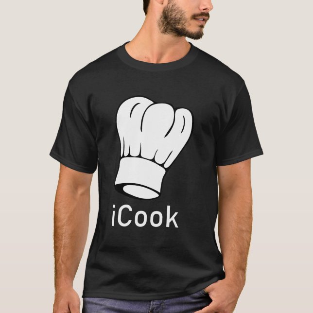 Icook Funny Cook Chef T-Shirt (Front)
