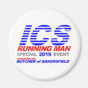 ICS Running Man Faded Magnet