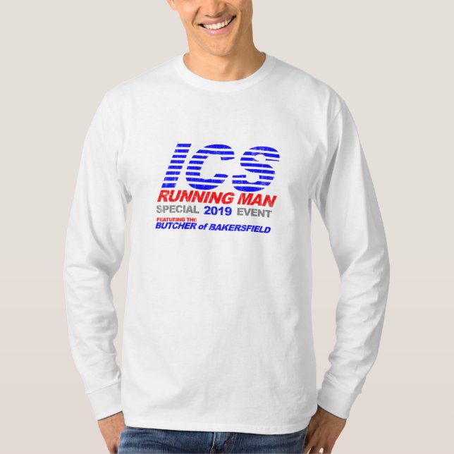 ICS Running Man Faded T-Shirt (Front)