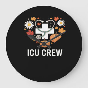 icu crew Classic T-Shirt Large Clock