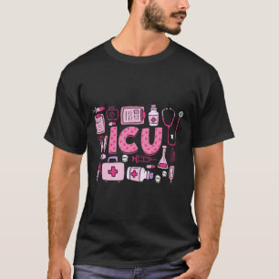 Icu Happy Valentines Day Intensive Care Unit Nurse T-Shirt