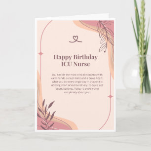 ICU Nurse Birthday Card — Happy Birthday ICU Nurse